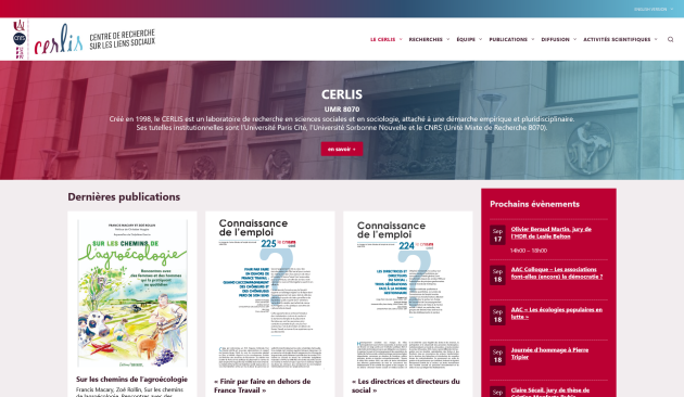 Nouveau site web